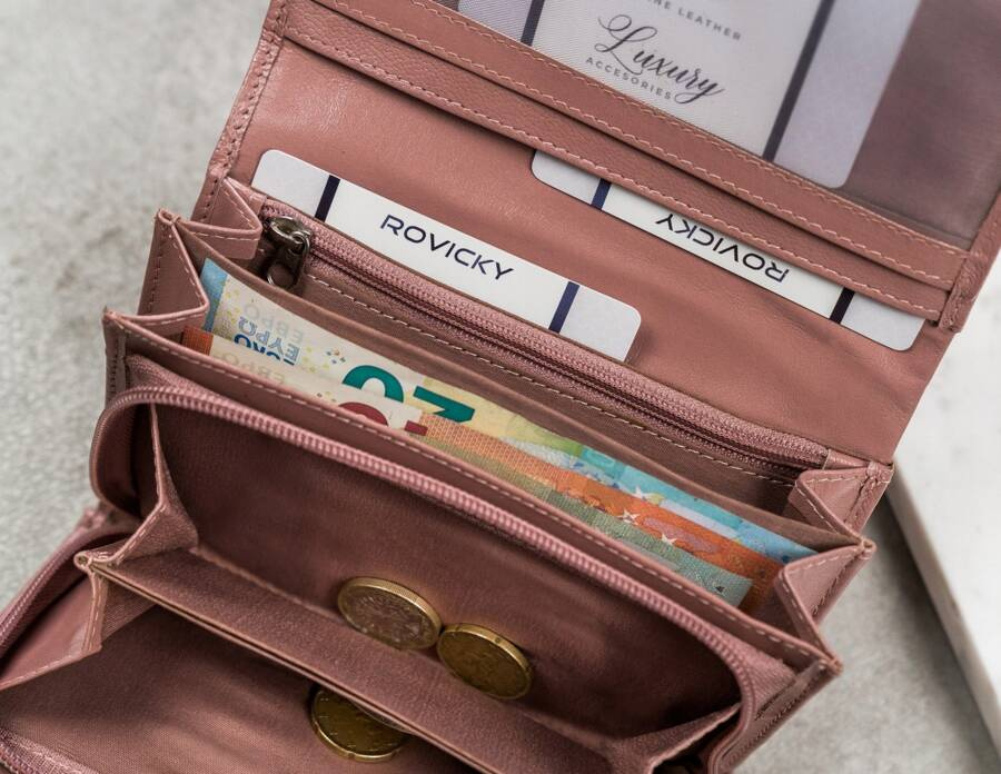 Duży, skórzany portfel damski z systemem RFID - 4U Cavaldi - obrazek 9