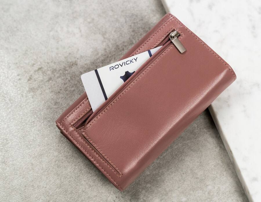 Duży, skórzany portfel damski z systemem RFID - 4U Cavaldi - obrazek 4