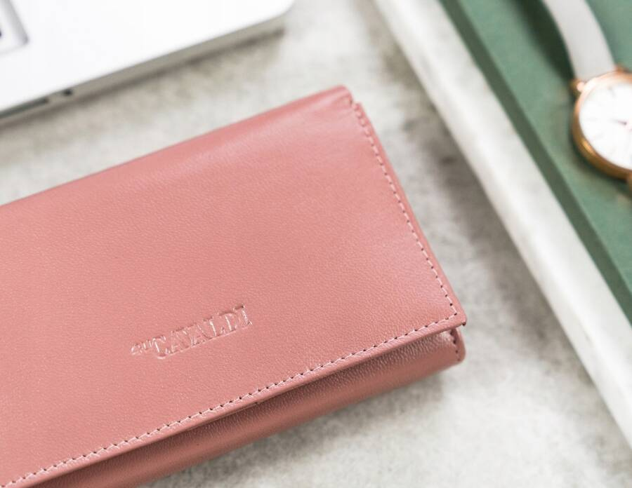 Duży, skórzany portfel damski z systemem RFID - 4U Cavaldi - obrazek 2