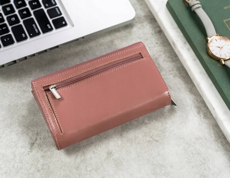 Duży, skórzany portfel damski z systemem RFID - 4U Cavaldi - obrazek 3