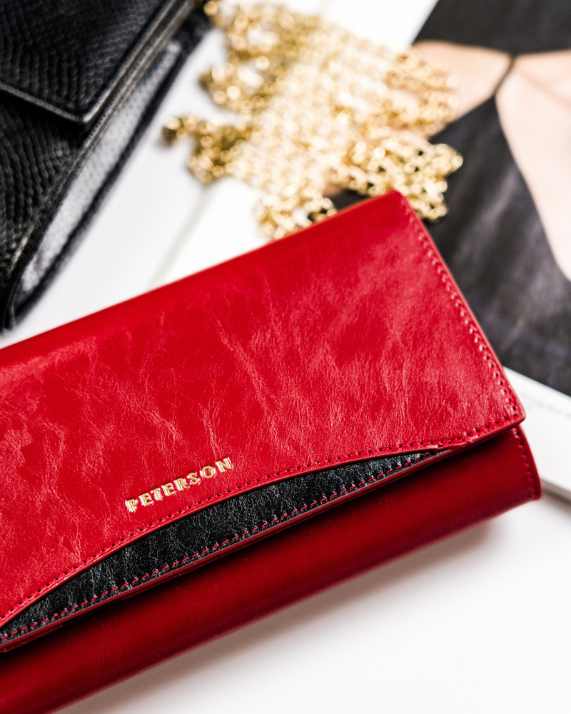 Elegancki portfel na karty z ochroną RFID - Peterson - obrazek 4