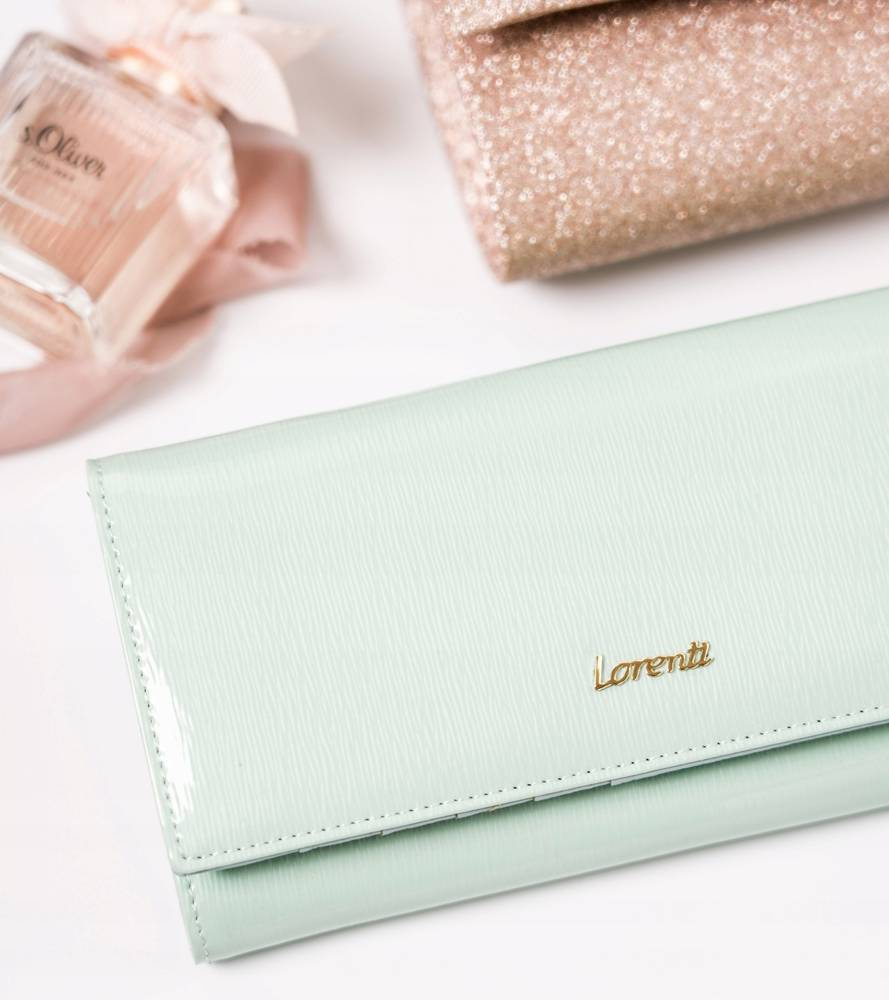 Lakierowany, duży portfel damski ze skóry naturalnej - Lorenti - obrazek 10