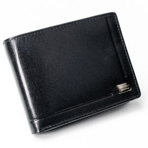 Kompaktowy czarny portfel ze skóry naturalnej wysokiej jakości RFID - Rovicky