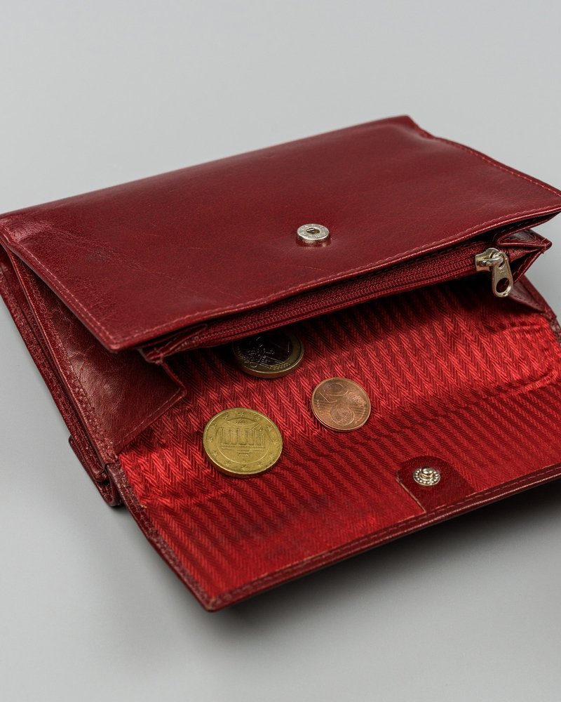 Skórzany portfel damski na zatrzask - Rovicky - obrazek 8